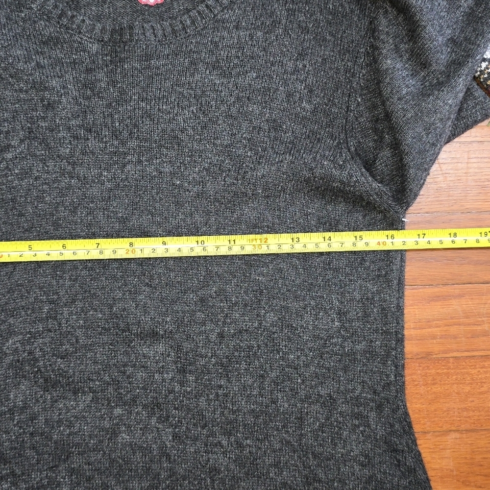 Sherpa Adventure Gear Merino Wool Alpaca Knit Maya Sweater Dress Gray Sz.Large - Picture 9 of 11